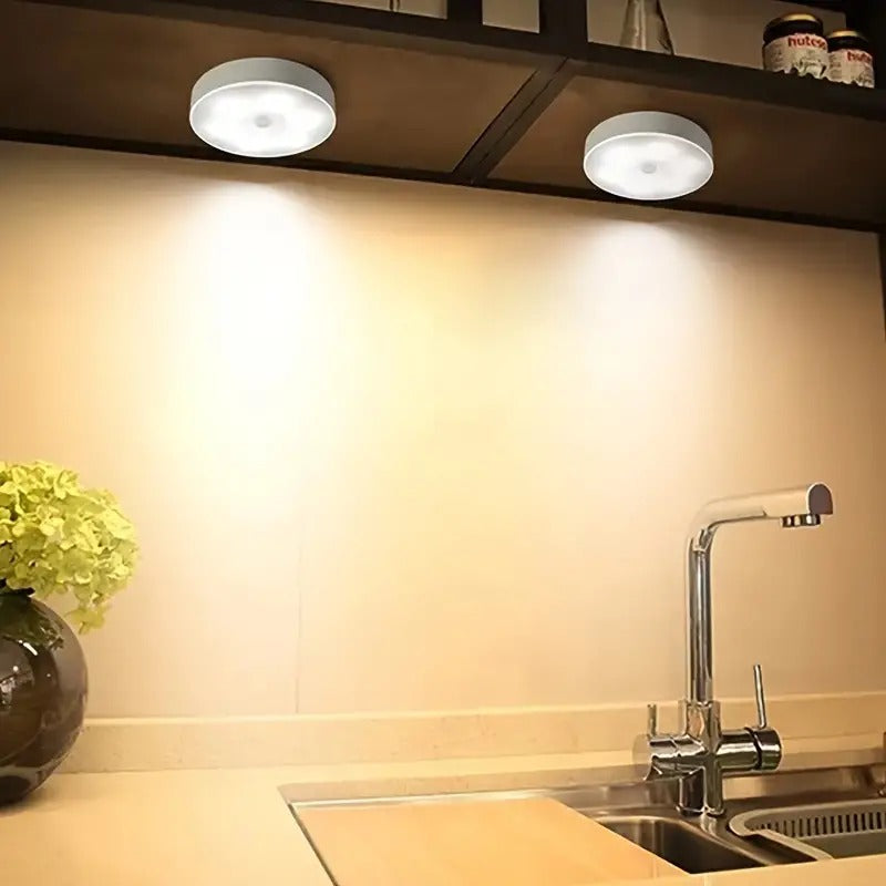 Motion Sensor Wireless Lights for Home (Pack of 2) – USB Rechargeable, Wireless LED Lights for Wardrobe, Cupboard, and Stairs💡✨
