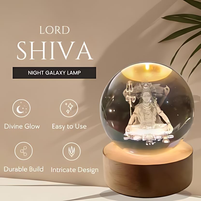 3D Crystal Ball Night Light Collection - Explore the Universe and Beyond