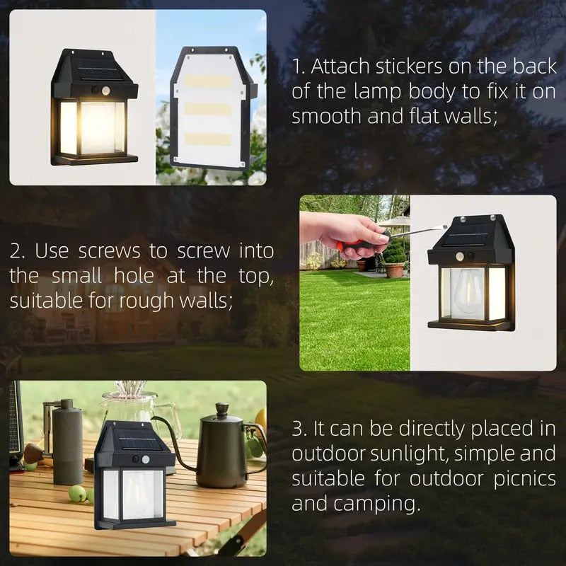 Solar Wall Lamp – Powerful and Eco-Friendly Outdoor Illumination (Pack of 2)