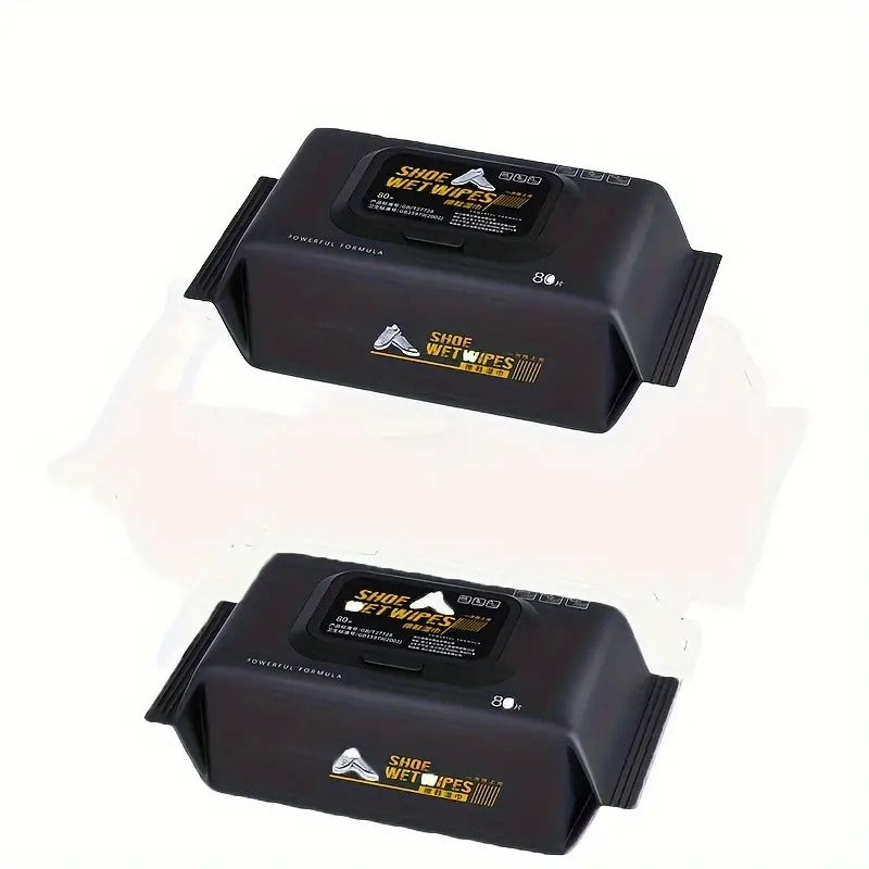 Instant Shine Shoe Cleaning Wipes (80 Pcs.) – Freshen Up Your Footwear Anywhere!