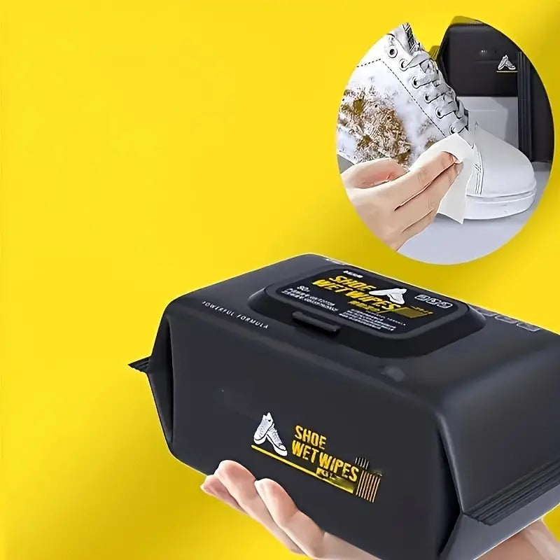 Instant Shine Shoe Cleaning Wipes (80 Pcs.) – Freshen Up Your Footwear Anywhere!