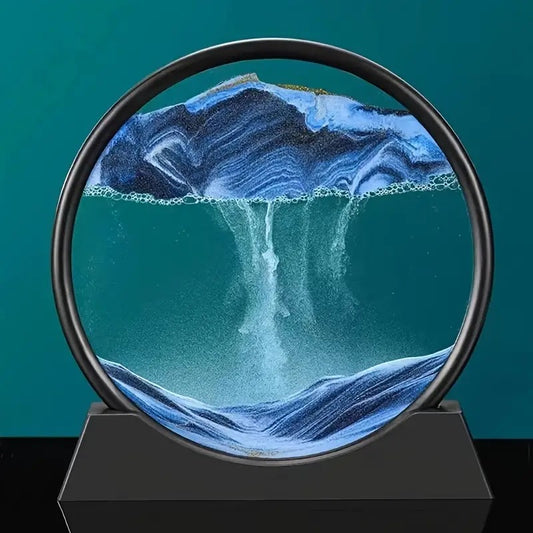 Flowing Deep-Sea Sand Art (7 Inches) – Relax, Unwind, and Transform Your Space!🌊