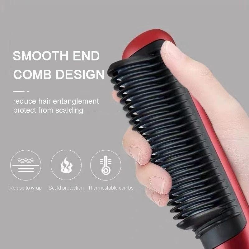 Hair Straightner Comb Brush, Say Goodbye to Frizz! Suitable for All Hair Types!