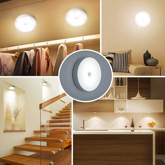 Motion Sensor Wireless Lights for Home (Pack of 2) – USB Rechargeable, Wireless LED Lights for Wardrobe, Cupboard, and Stairs💡✨