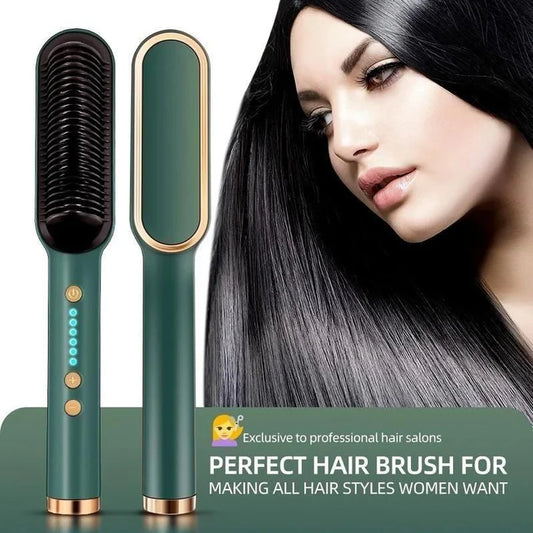 Hair Straightner Comb Brush, Say Goodbye to Frizz! Suitable for All Hair Types!
