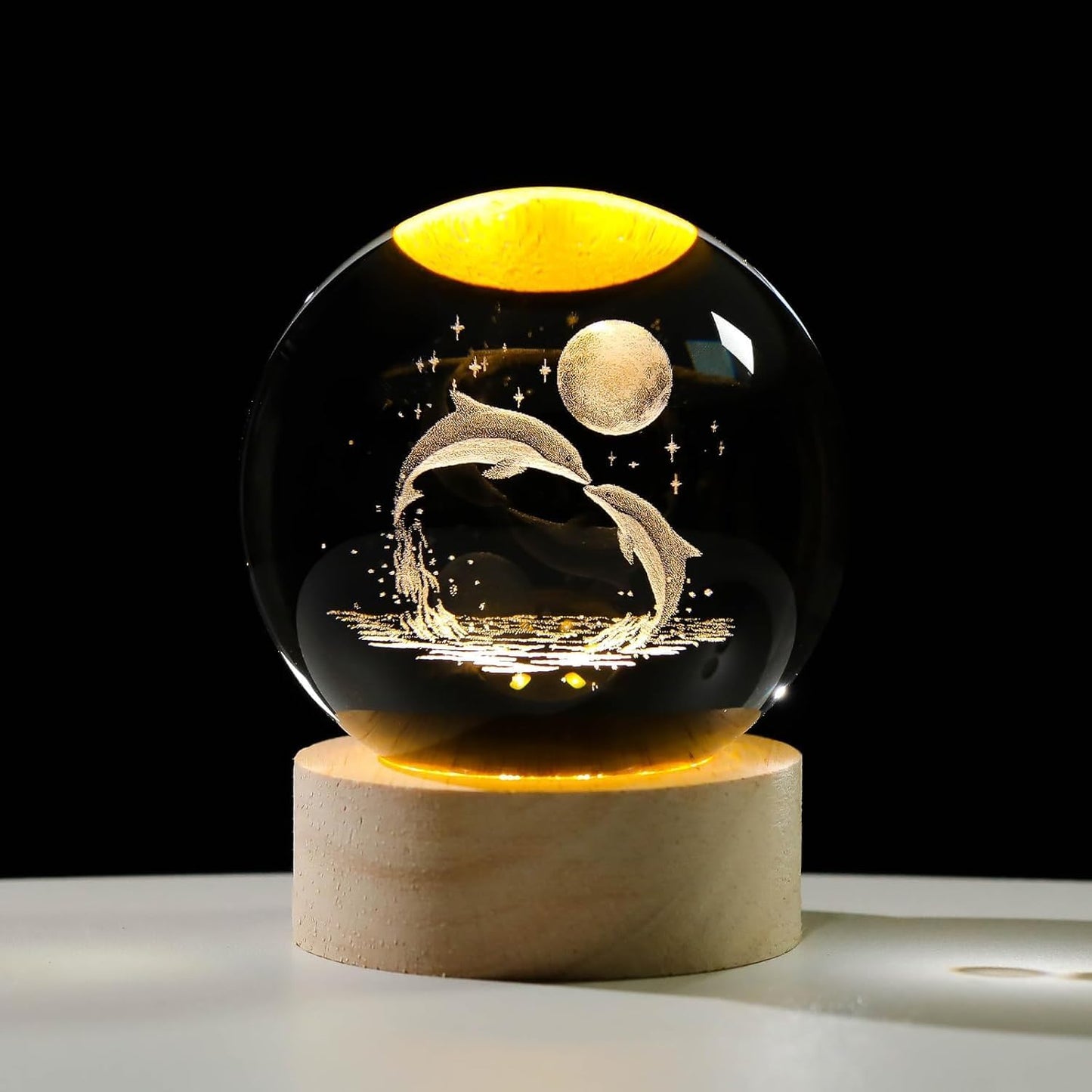 3D Crystal Ball Night Light Collection - Explore the Universe and Beyond